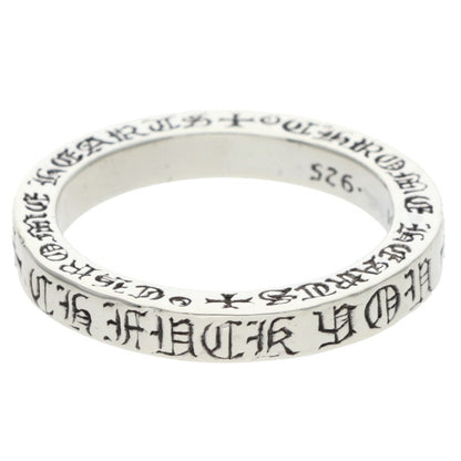 Chrome Hearts 3mm SPACER FUCKYOU Silver Ring Size ONE SIZE