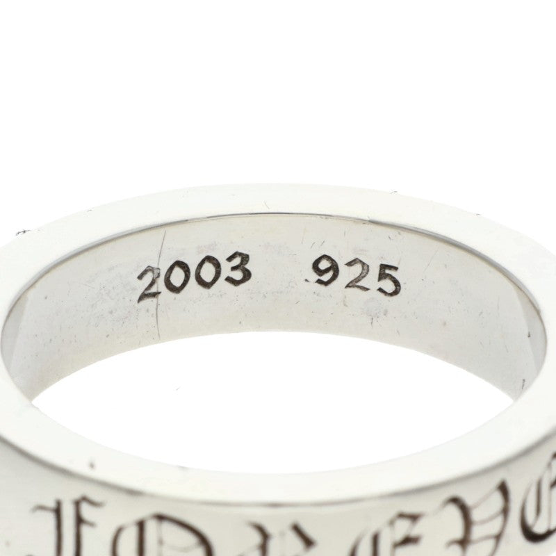 Chrome Hearts 6mm SPACER FOREVER Silver Ring Size ONE SIZE
