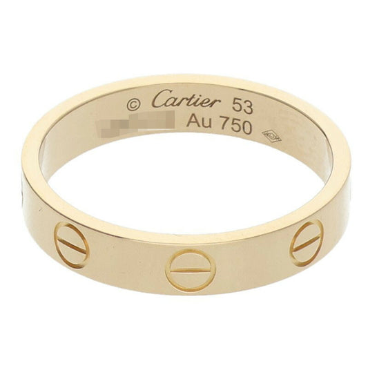 Cartier MINI LOVE RING 18K Yellow Gold Ring Size ONE SIZE