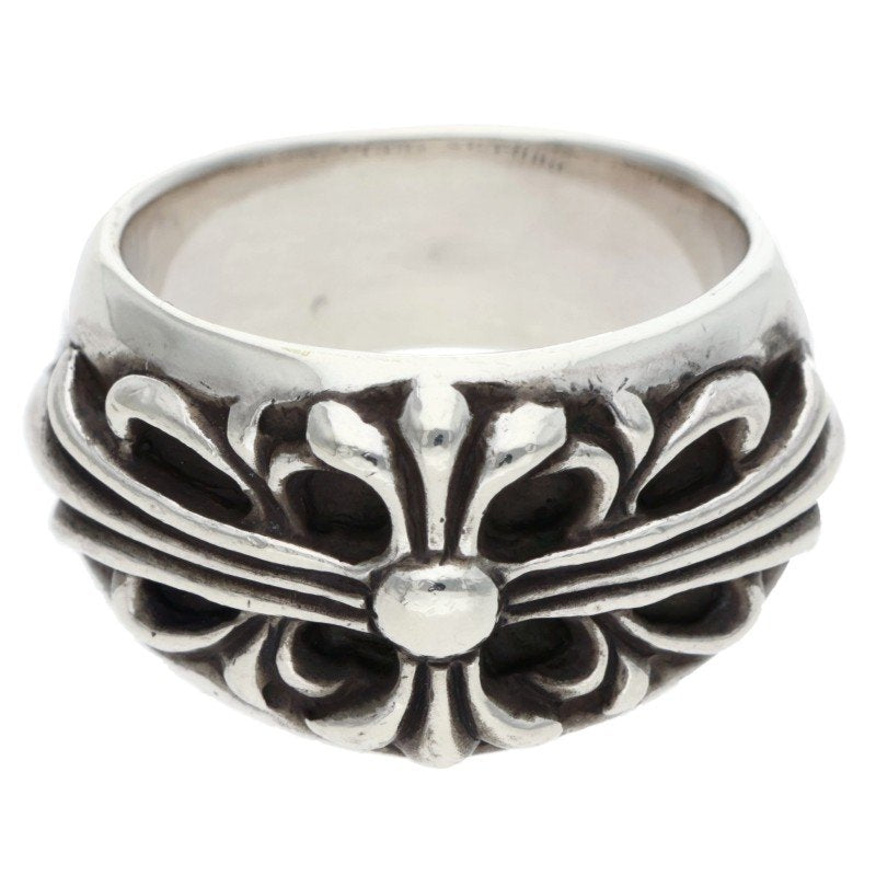 Chrome Hearts FLRL CRS Sterling Silver Ring Size JP 16