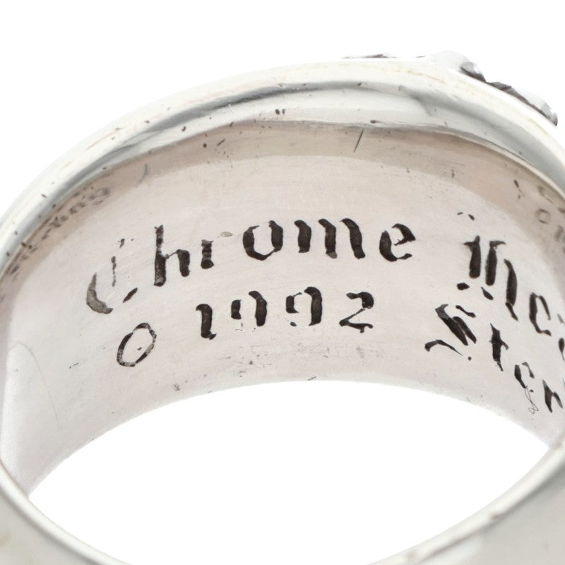 Chrome Hearts FLRL CRS Sterling Silver Ring Size JP 16