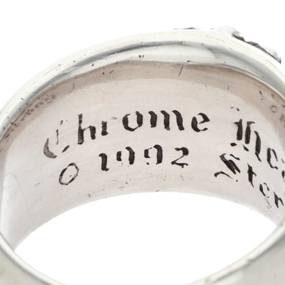Chrome Hearts FLRL CRS Sterling Silver Ring Size JP 16