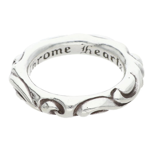 Chrome Hearts SCRL BAND Silver Ring Size ONE SIZE