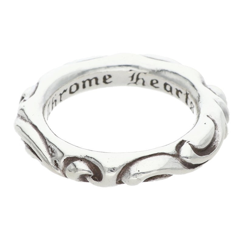 Chrome Hearts SCRL BAND Silver Ring Size JP 14