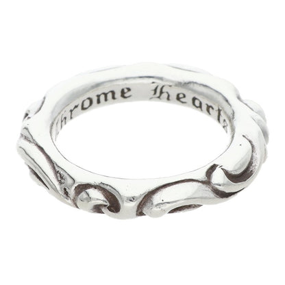 Chrome Hearts SCRL BAND Silver Ring Size JP 14