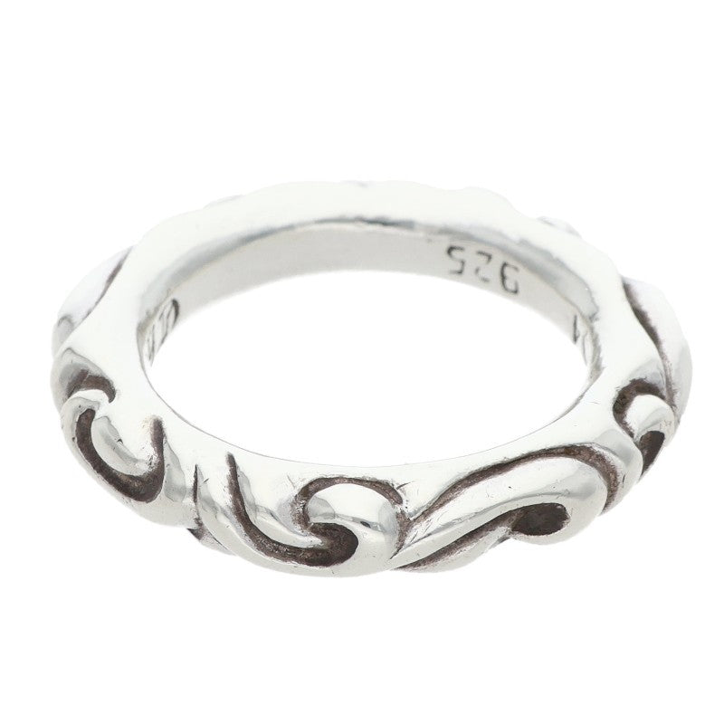 Chrome Hearts SCRL BAND Silver Ring Size JP 14