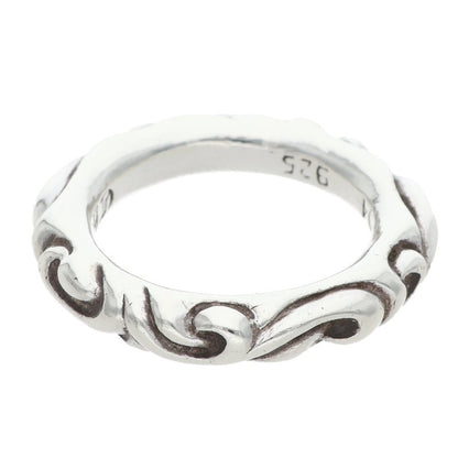 Chrome Hearts SCRL BAND Silver Ring Size JP 14