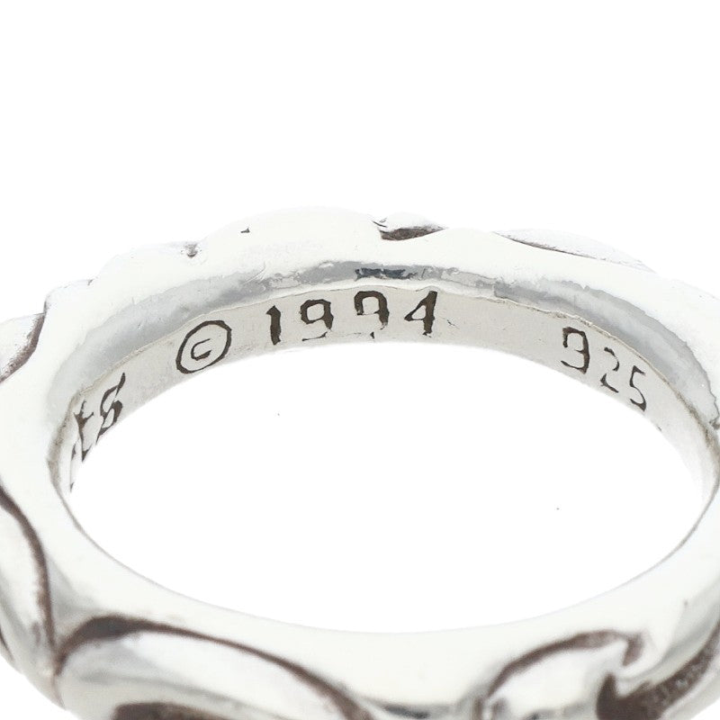 Chrome Hearts SCRL BAND Silver Ring Size JP 14