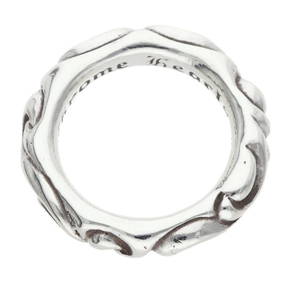 Chrome Hearts SCRL BAND Silver Ring Size JP 14