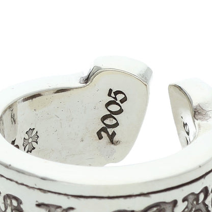 Chrome Hearts LG SCROLL LABEL Silver Ring Size JP 11