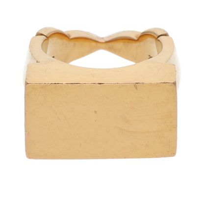 Chrome Hearts 22K Double Flerknee Bar Gold Ring Size 13.5