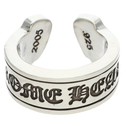 Chrome Hearts LG SCROLL LABEL Silver Ring Size ONE SIZE