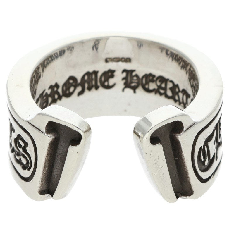 Chrome Hearts LG SCROLL LABEL Silver Ring Size ONE SIZE