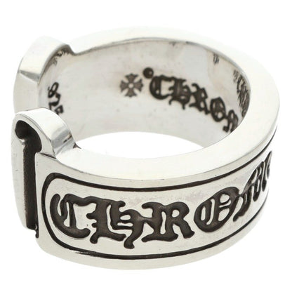 Chrome Hearts LG SCROLL LABEL Silver Ring Size ONE SIZE