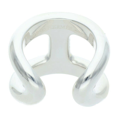 HERMES Osmose GM Sterling Silver Ring Size ONE SIZE