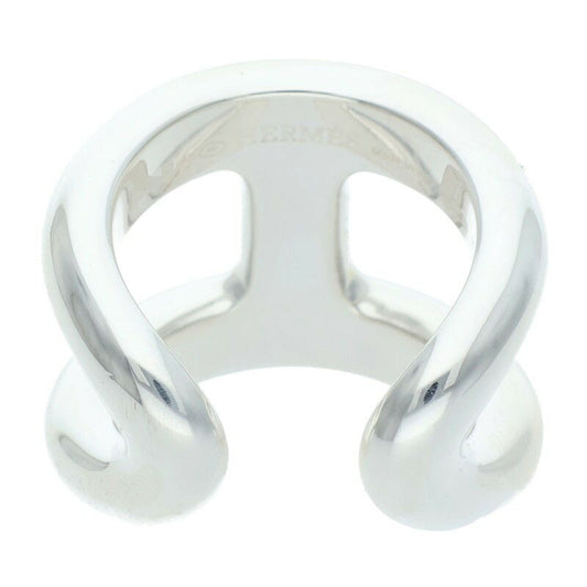 HERMES Osmose GM Sterling Silver Ring Size ONE SIZE