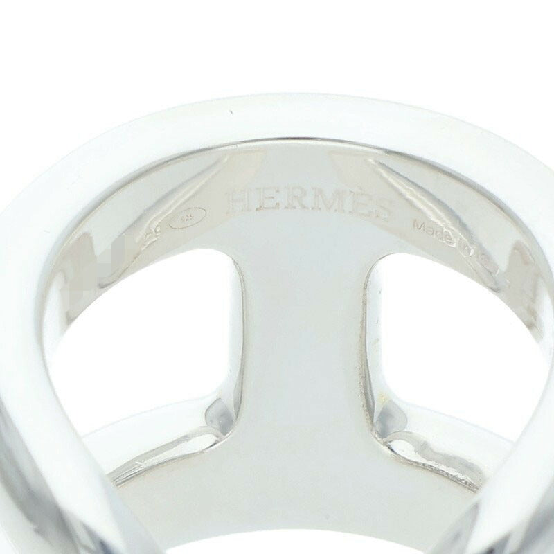 HERMES Osmose GM Sterling Silver Ring Size ONE SIZE