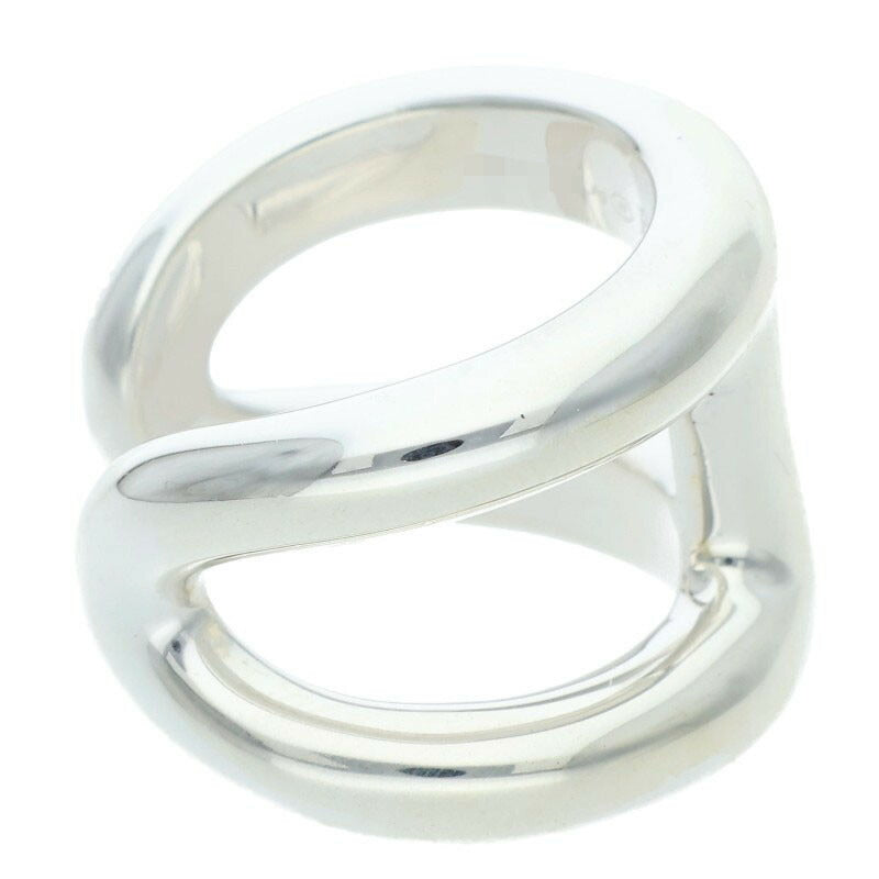 HERMES Osmose GM Sterling Silver Ring Size ONE SIZE