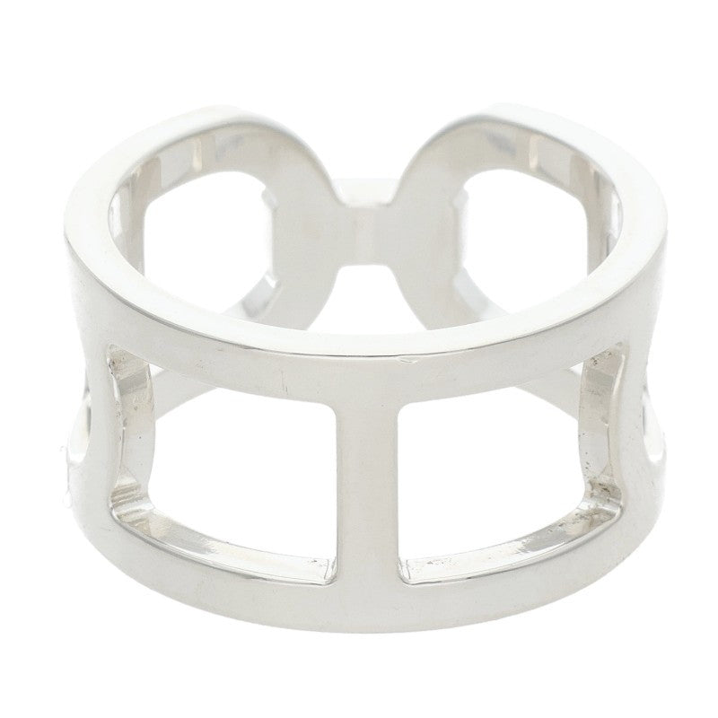 HERMES Ever Chaine d'Ancre Silver Ring Size ONE SIZE