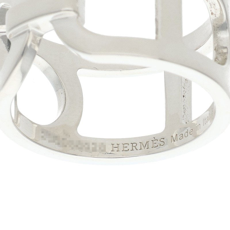 HERMES Ever Chaine d'Ancre Silver Ring Size ONE SIZE