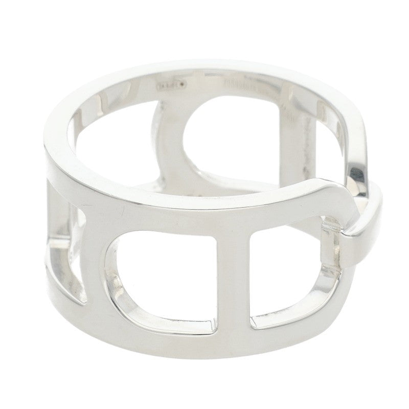 HERMES Ever Chaine d'Ancre Silver Ring Size ONE SIZE