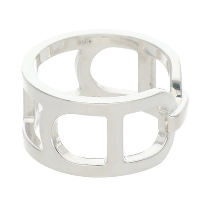 HERMES Ever Chaine d'Ancre Silver Ring Size ONE SIZE