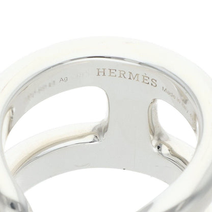 HERMES Osmose PM Silver Ring Size ONE SIZE