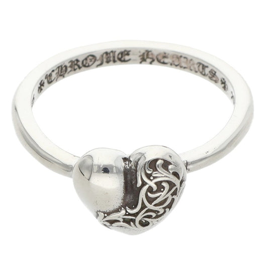 Chrome Hearts BUBBLGM HEART 925 Silver Ring Size ONE SIZE