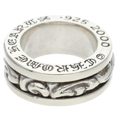 Chrome Hearts RING SPINNER SCROLL 925 Silver Size JP 11