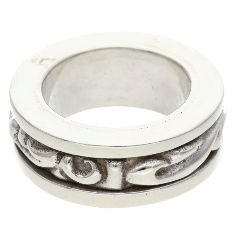 Chrome Hearts RING SPINNER SCROLL 925 Silver Size JP 11