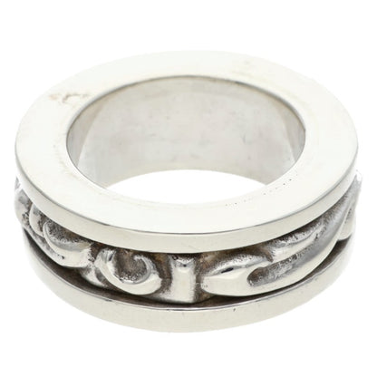 Chrome Hearts RING SPINNER SCROLL 925 Silver Size JP 11