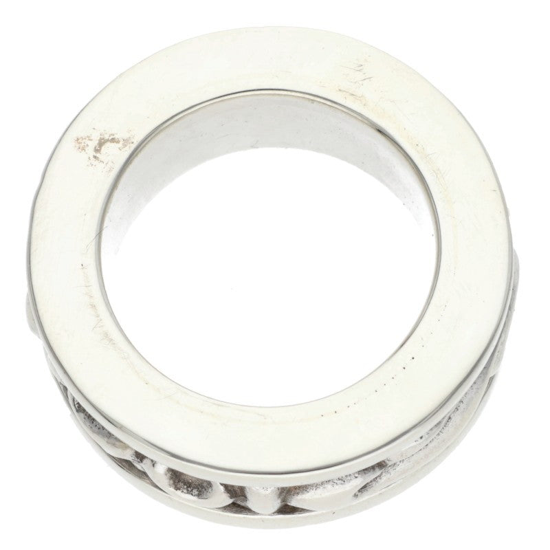 Chrome Hearts RING SPINNER SCROLL 925 Silver Size JP 11