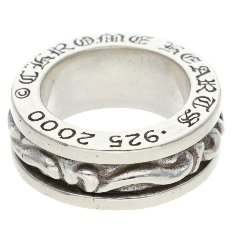 Chrome Hearts RING SPINNER SCROLL 925 Silver Size JP 11