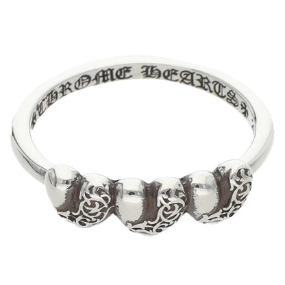 Chrome Hearts Bubblegum 3 Heart Silver Ring Size ONE SIZE