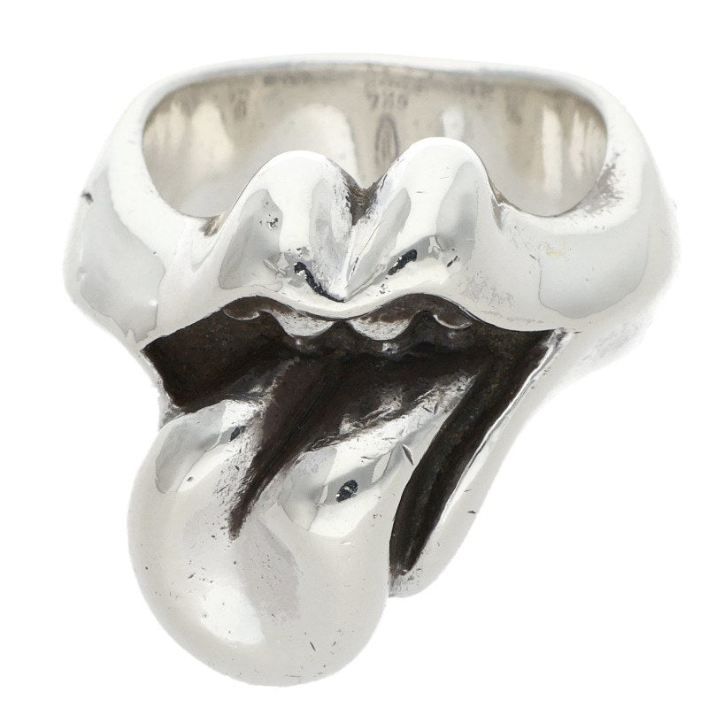 Chrome Hearts LIP TONGUE-MD 925 Silver Ring Size ONE SIZE