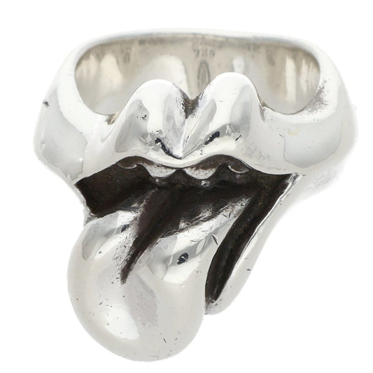 Chrome Hearts LIP TONGUE-MD 925 Silver Ring Size ONE SIZE