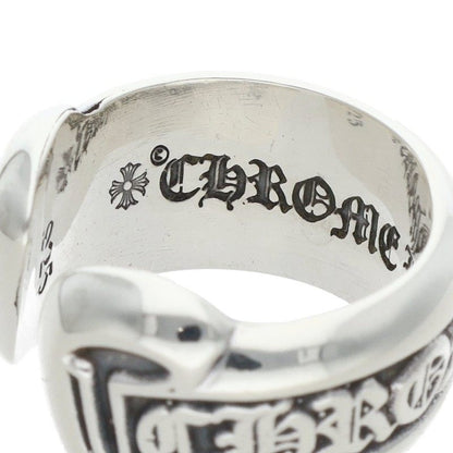 Chrome Hearts SM SCROLL LABEL 925 Silver Ring Size ONE SIZE