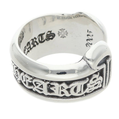 Chrome Hearts SM SCROLL LABEL 925 Silver Ring Size ONE SIZE