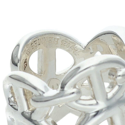 HERMES Chaine d'Ancre Enchainee GM Silver Ring Size ONE SIZE