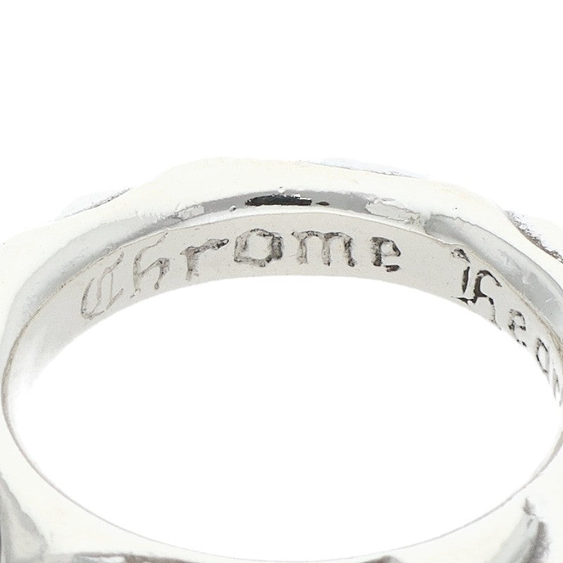 Chrome Hearts SCRL BAND 925 Silver Ring Size ONE SIZE