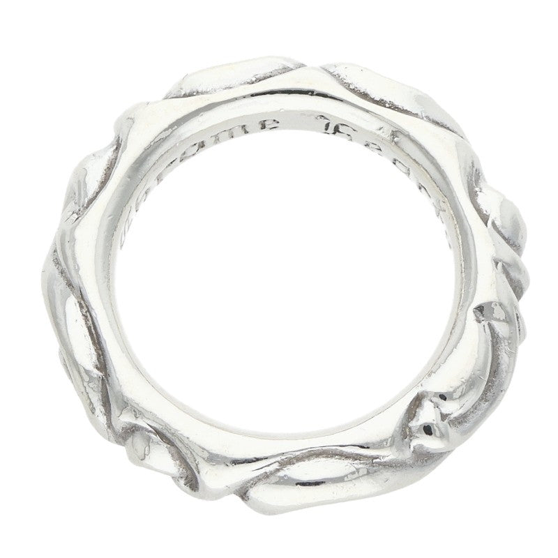 Chrome Hearts SCRL BAND 925 Silver Ring Size ONE SIZE