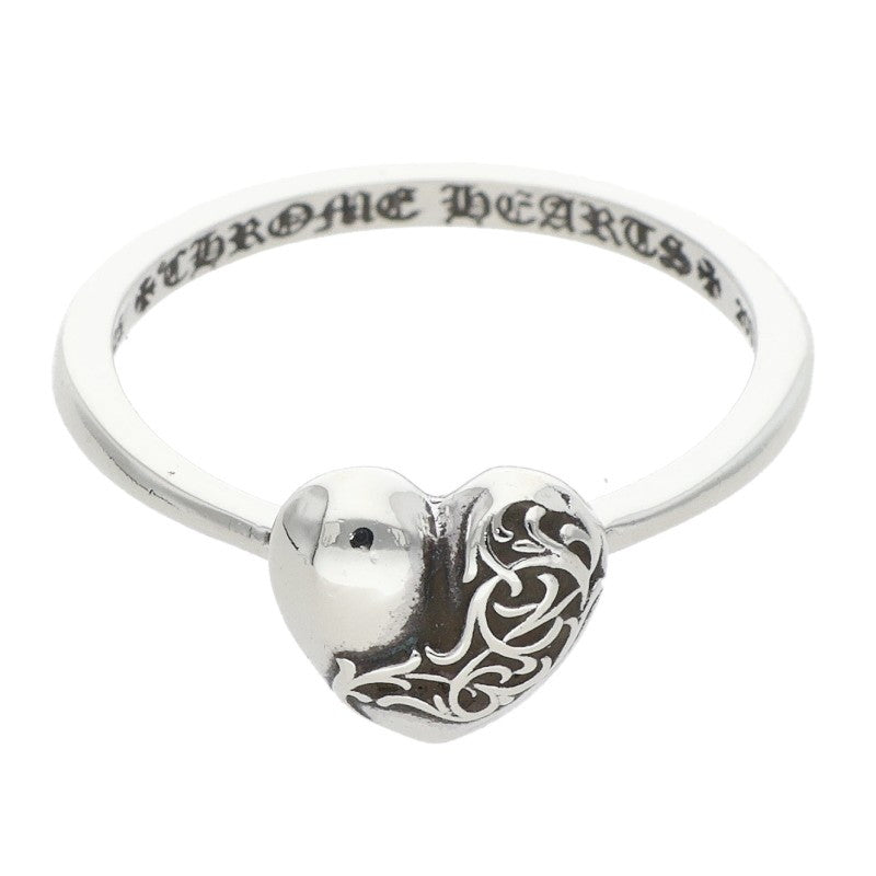 Chrome Hearts BUBBLGM HEART 925 Silver Ring Size ONE SIZE