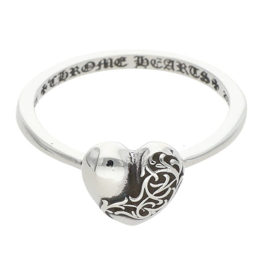 Chrome Hearts BUBBLGM HEART 925 Silver Ring Size ONE SIZE