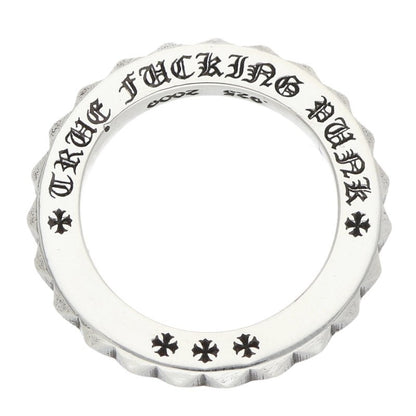 Chrome Hearts TFP PNK BIG 925 Silver Ring Size JP 7