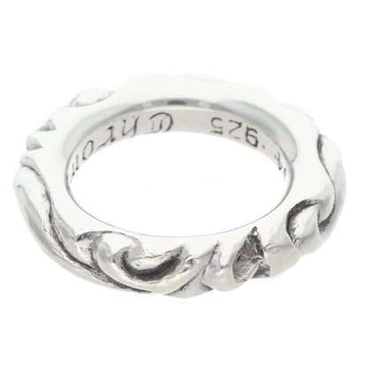 Chrome Hearts SCRL BAND Silver Ring Size ONE SIZE