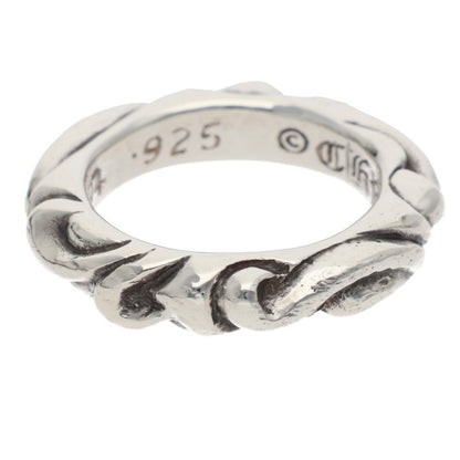Chrome Hearts SCRL BAND 925 Silver Ring Size ONE SIZE