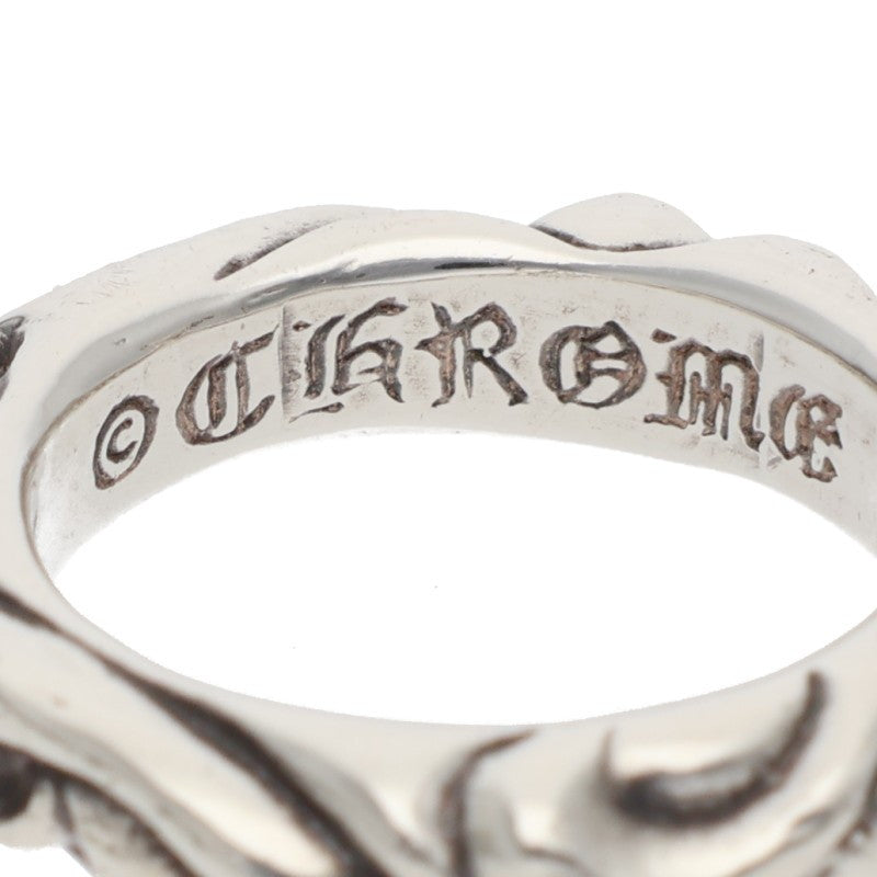 Chrome Hearts SCRL BAND 925 Silver Ring Size ONE SIZE