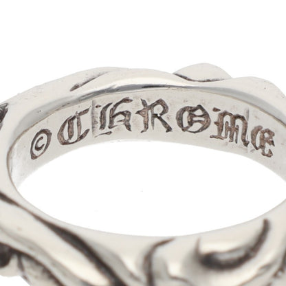 Chrome Hearts SCRL BAND 925 Silver Ring Size ONE SIZE