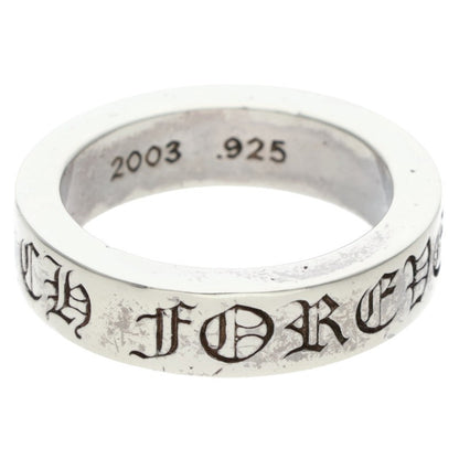 Chrome Hearts 6mm SPACER FOREVER Silver Ring Size ONE SIZE