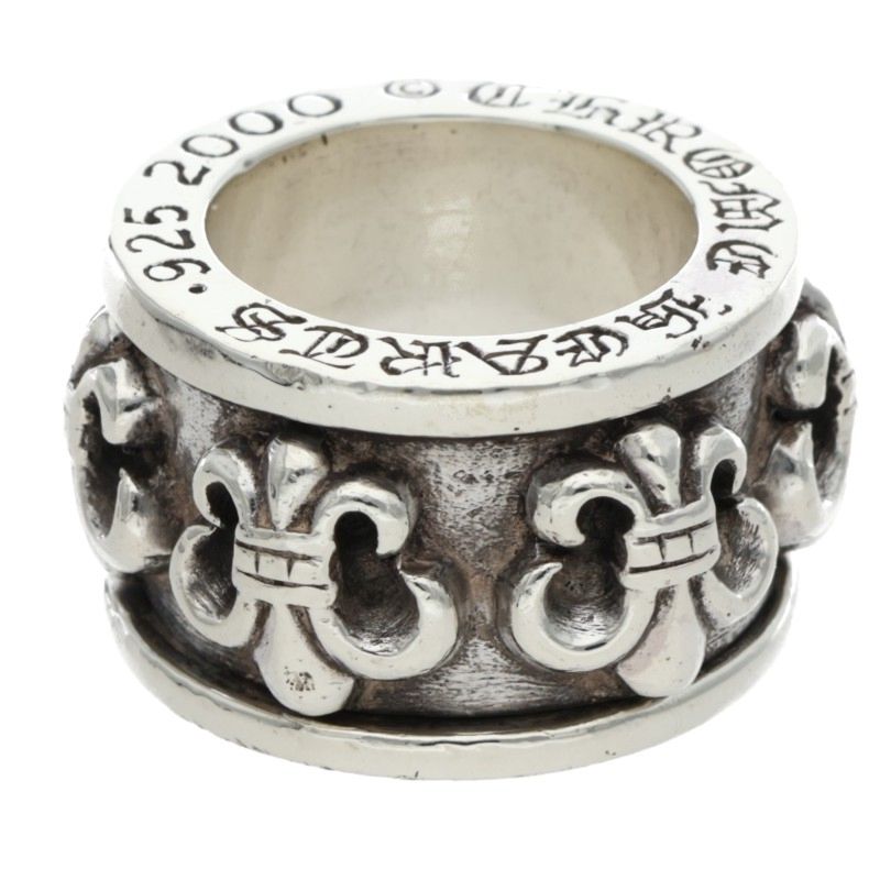 Chrome Hearts RING SPINNER BS FLUER Silver Size ONE SIZE